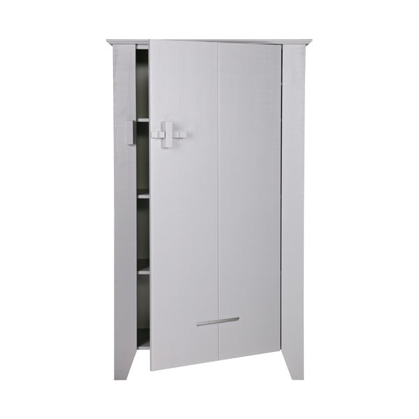 Sivá drevená skrinka WOOOD Gijs-image-2