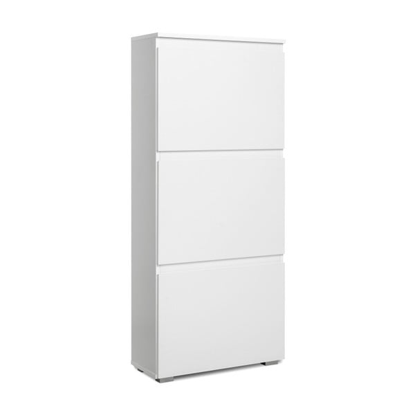 Biela skrinka na topánky s 3 výklopmi Intertrade Image-image-3