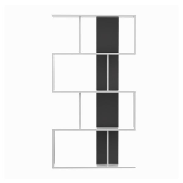 Čierno-biela knižnica 89x165 cm Sigma – TemaHome