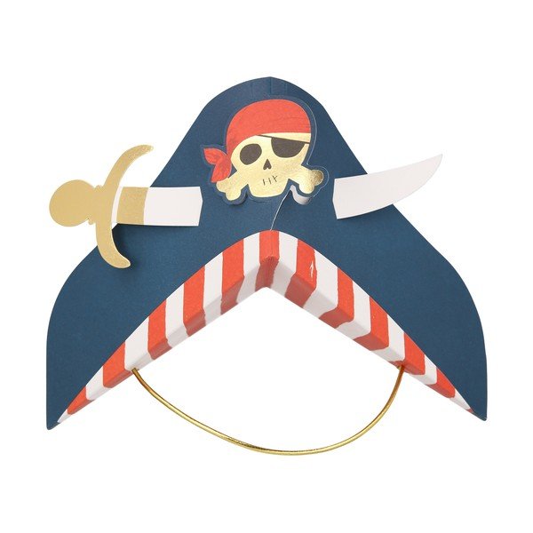 Papierové čiapky v súprave 8 ks Pirate – Meri Meri-image-4