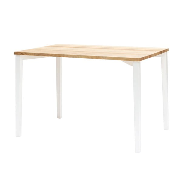 Biely jedálenský stôl Ragaba TRIVENTI, 80 × 120 cm