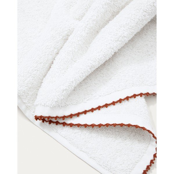 Biely froté bavlnený uterák 50x90 cm Sinami – Kave Home-image-1