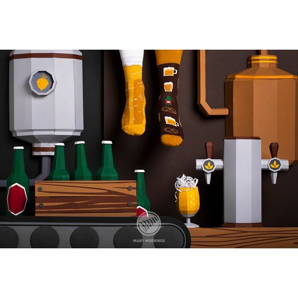 Ponožky Many Mornings Craft Beer, veľ. 35-38-image-1