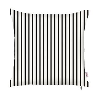 Čierno-biela obliečka na vankúš Mike & Co. NEW YORK Pinky Light Stripes, 43 × 43 cm