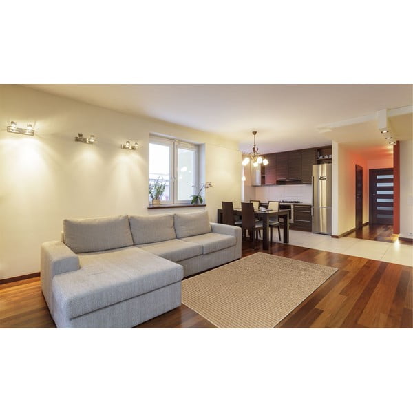 Svetlohnedý vonkajší koberec Floorita Plain, 133 × 190 cm-image-1