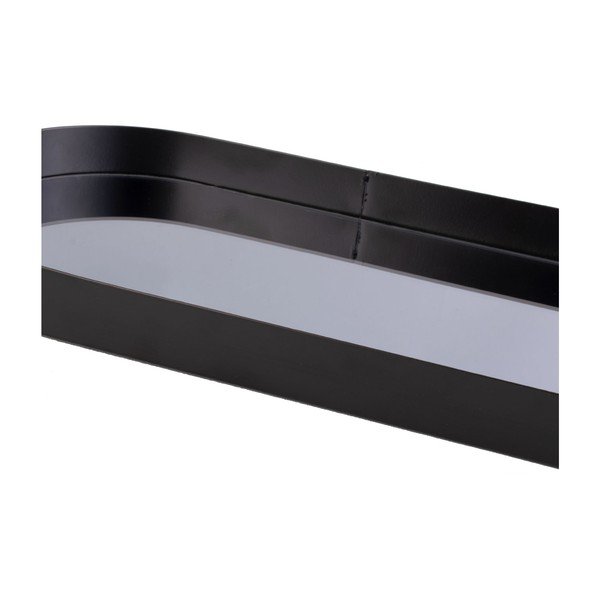Čierny podnos s dymovým zrkadlom PT LIVING Oval, šírka 18 cm-image-1