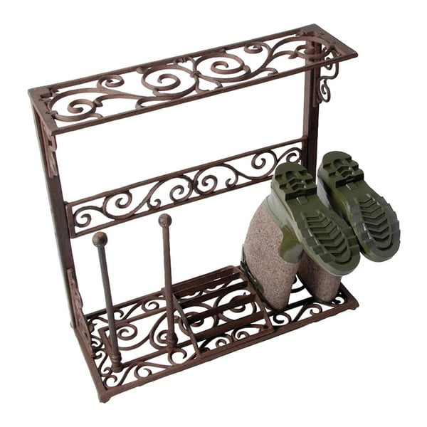 Liatinový stojan na topánky Esschert Design Spelter, 23 × 60 cm