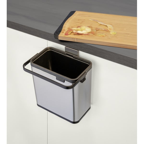 Nádoba na kompostovateľný odpad v matne striebornej farbe 3 l Colin – Wenko-image-2