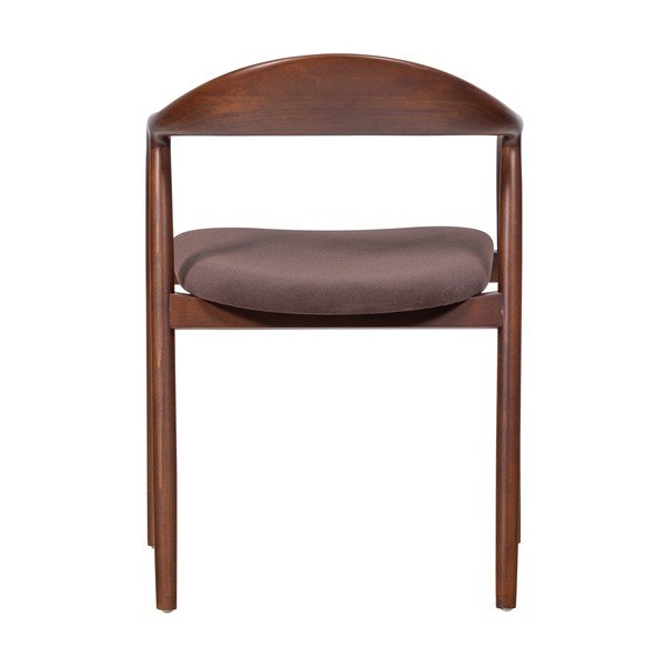 Hnedá jedálenská stolička s podrúčkami z bukového dreva Bran – WOOOD-image-4