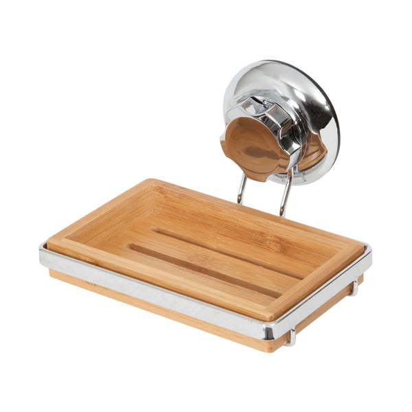 Bambusová nástenná miska na mydlo Compactor Spa-image-3