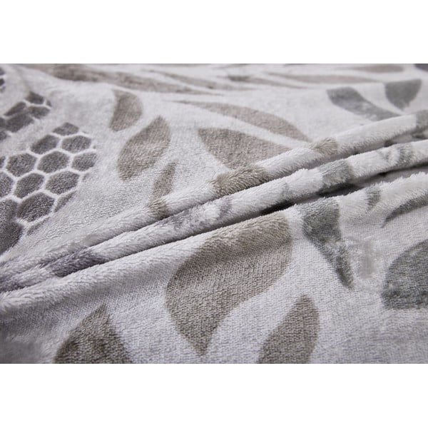 Sivé obliečky na jednolôžko z mikroplyšu 140x200 cm Judith – My House-image-3