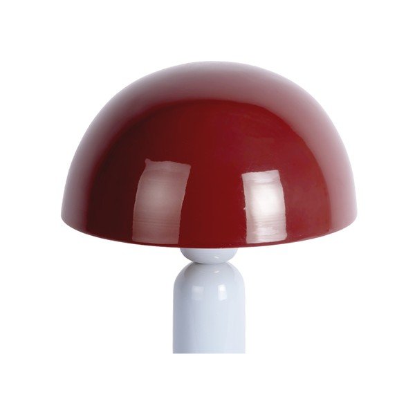 Vínovočervená/svetlomodrá kovová stolová lampa (výška  30 cm) Firenze round – Leitmotiv-image-2