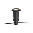 Čierne zápustné svietidlo Markslöjd Garden 24 Decklight, ø 60 mm
