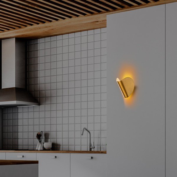 LED nástenné svietidlo v zlatej farbe Heybe – Opviq lights-image-3