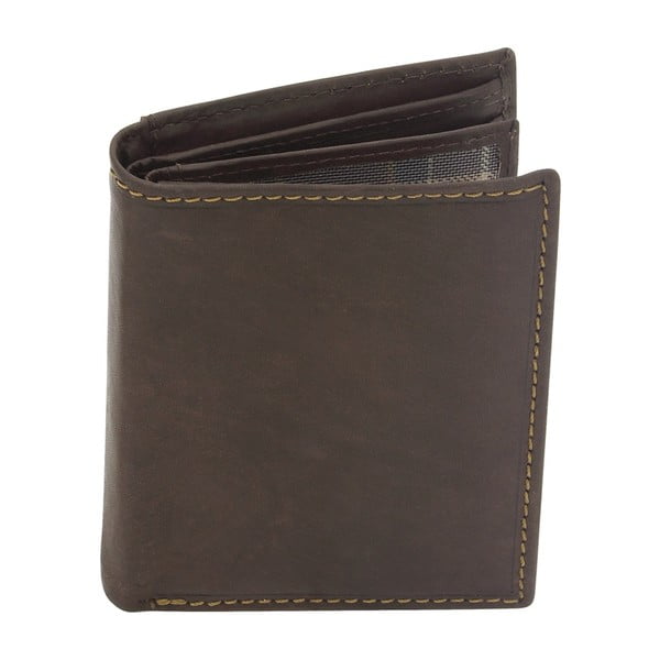 Hnedá kožená peňaženka Friedrich Lederwaren Stitch