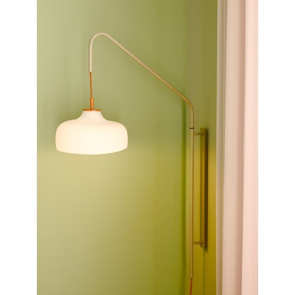 Biele/béžové nástenné svietidlo do zásuvky ø 29 cm Current – Hübsch-image-3