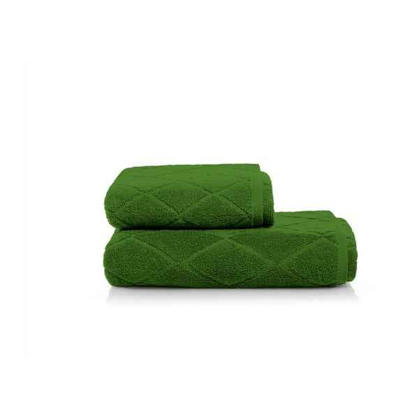 Set zelenej osušky a uteráka z bavlny Maison Carezza Livorno