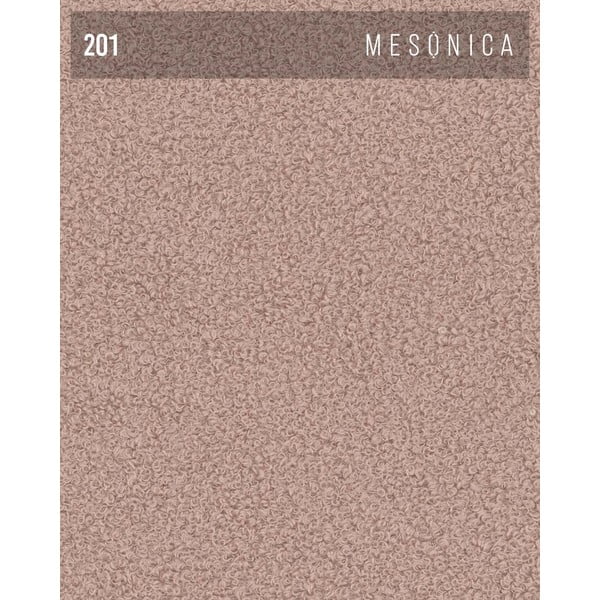 Svetloružový taburet z textílie bouclé Feiro – MESONICA-image-3