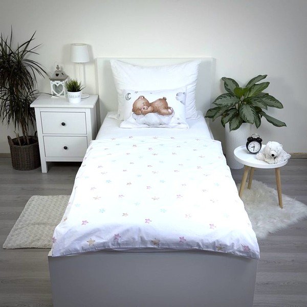 Bavlnená detská obliečka do postieľky 100x135 cm Teddy "Moon" – Jerry Fabrics-image-3