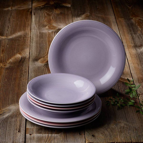 Fialový porcelánový hlboký tanier Like by Villeroy & Boch Group, 23,5 cm-image-1
