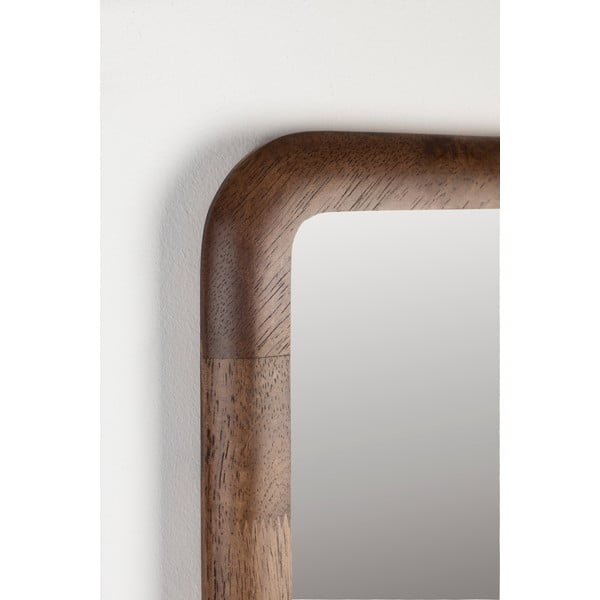 Nástenné zrkadlo s dreveným rámom 26x120 cm Nyko – White Label-image-3