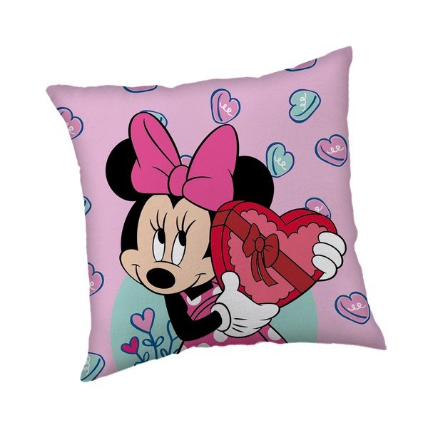 Fleecový detský vankúšik 40x40 cm Minnie "Purple" – Jerry Fabrics