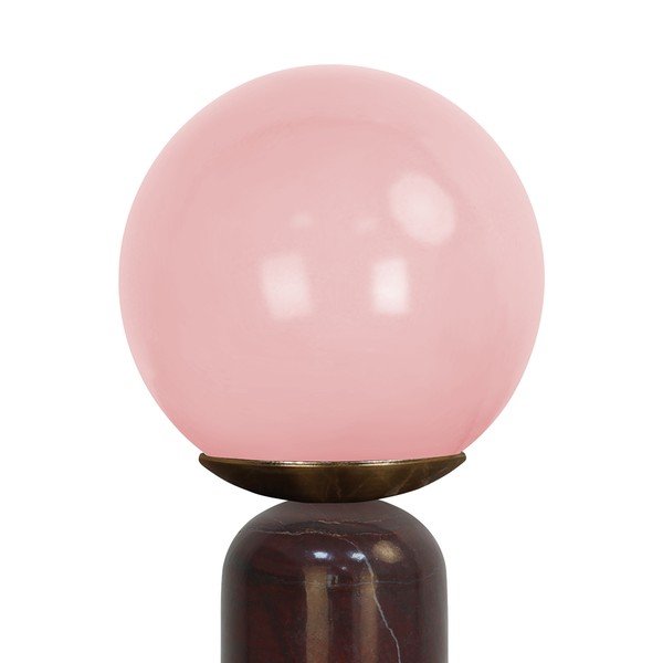 Vínovočervená mramorová stolová lampa (výška  38 cm) Lazio Sphere – Leitmotiv-image-4