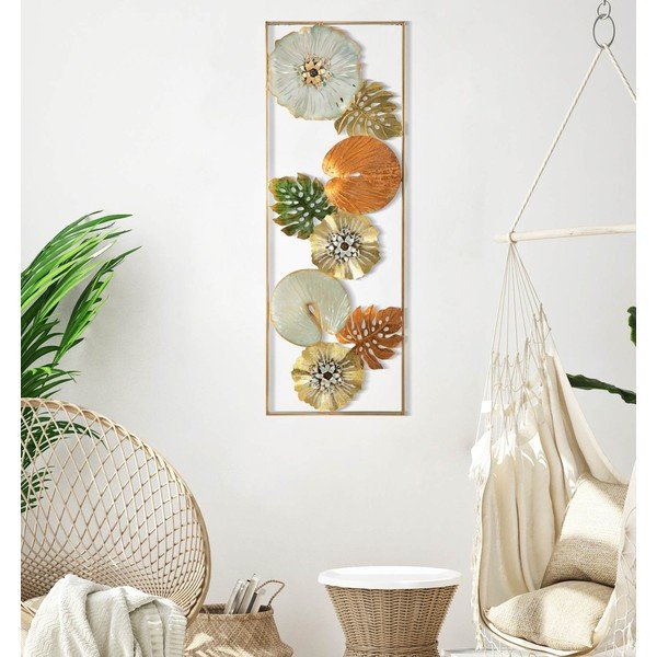 Kovová nástenná dekorácia 31,5x90 cm Leaf – Mauro Ferretti-image-1