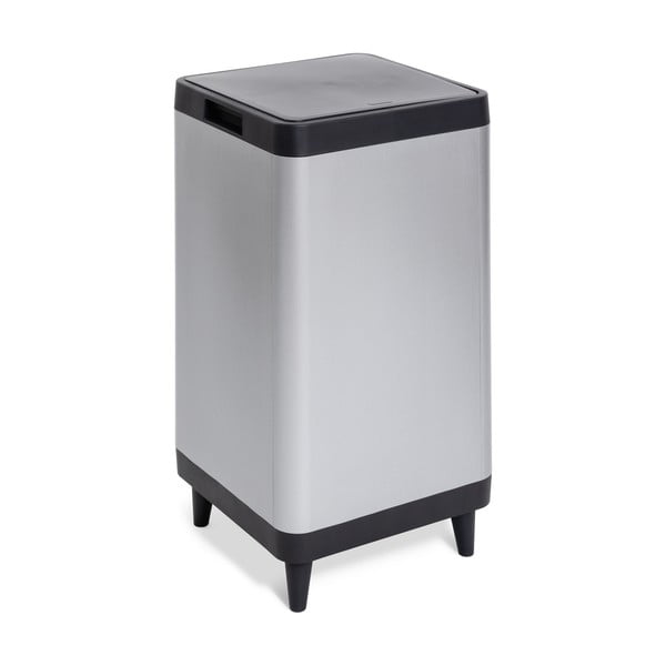 Dotykový plastový odpadkový kôš v striebornej farbe 80 l Berlino – DEA HOME