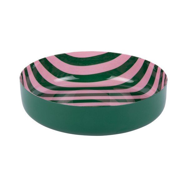 Zelená/svetloružová železná miska Animado – PT LIVING