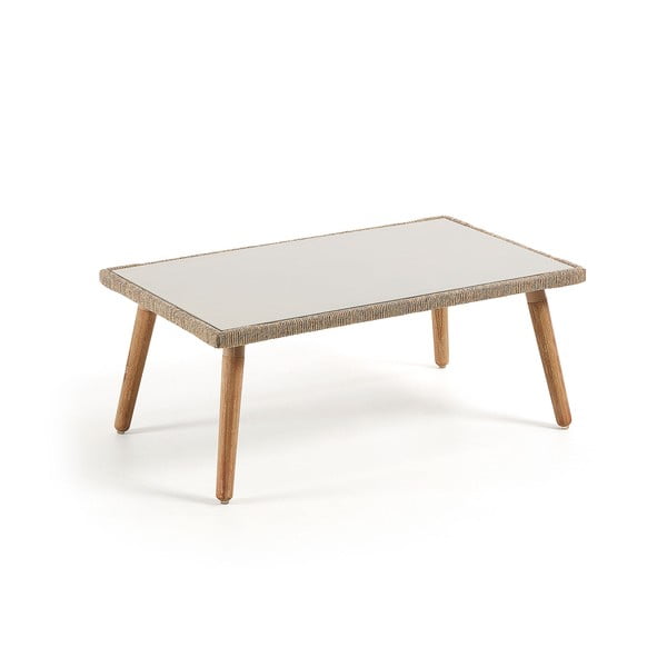 Konferenčný stolík s konštrukciou z eukalyptového dreva La Forma Gillian, 100 x 60 cm