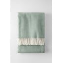 Svetlozelený pléd s podielom bavlny Euromant Skyline, 140 x 180 cm