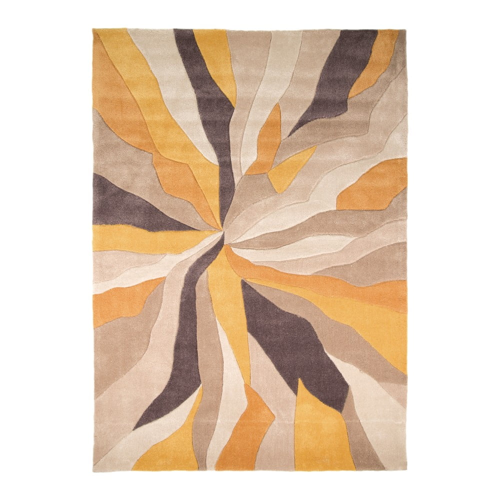 Žltý koberec Flair Rugs Splinter, 80 x 150 cm