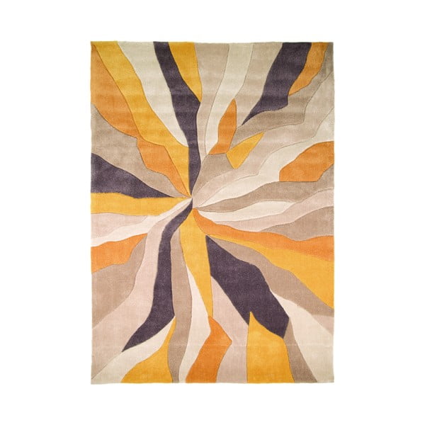 Žltý koberec Flair Rugs Splinter, 160 x 220 cm