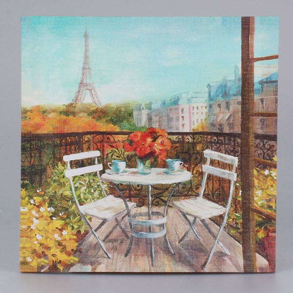 Obraz na plátne Paris Morning, 38 x 38 cm