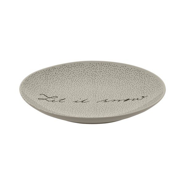 Biely kameninový tanier Bloomingville Snow, ⌀ 20 cm-image-1