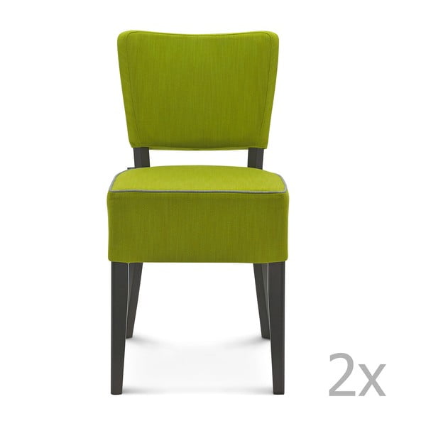Sada 2 zelených stoličiek Fameg Aslak