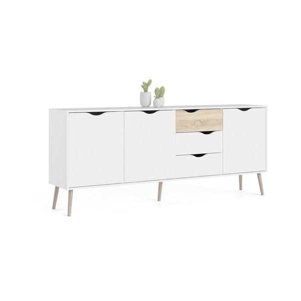 Biela komoda 196x82x39 cm Oslo – Tvilum-image-3