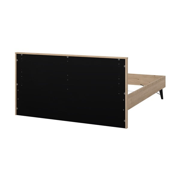 Dvojlôžková posteľ bez roštu v prírodnej farbe 160x200 cm Ry – Tvilum-image-2