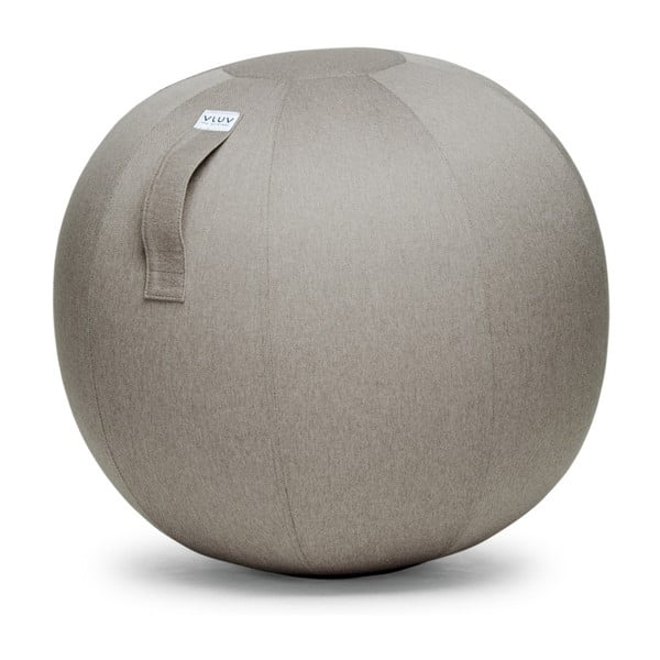 Béžovosivá lopta na sedenie VLUV Leiva, Ø 60 - 65 cm