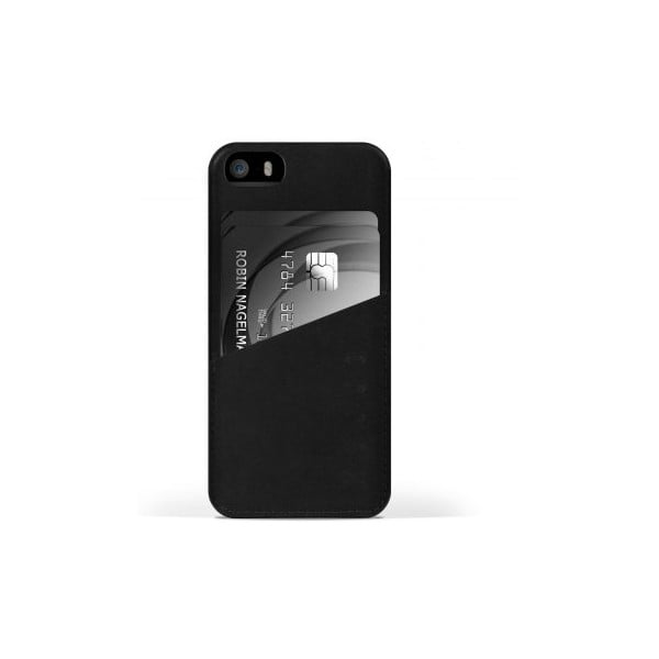 Peňaženkový obal Mujjo na telefón iPhone 5 Black