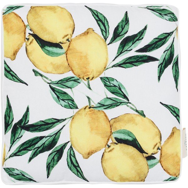 Bavlnený sedák Westwing Collection Citrus, 40 x 40 cm