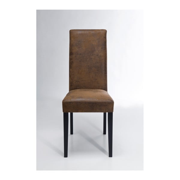 Hnedá jedálenská stolička z bukového dreva Kare Design Slim