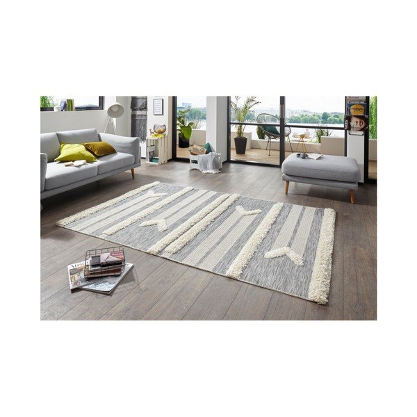 Sivý koberec Mint Rugs Handira Arrow, 155 × 230 cm-image-3