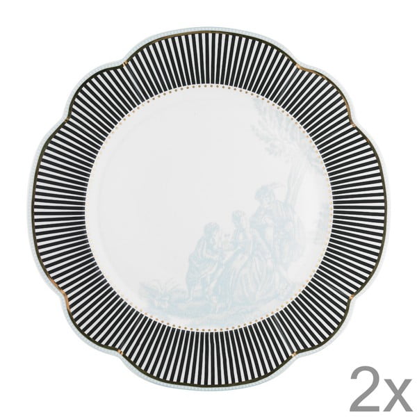 Porcelánový tanier  Toile od Lisbeth Dahl, 29 cm, 2 ks