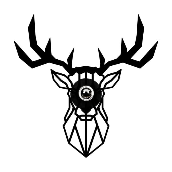 Čierne nástenné svietidlo – Opviq lights