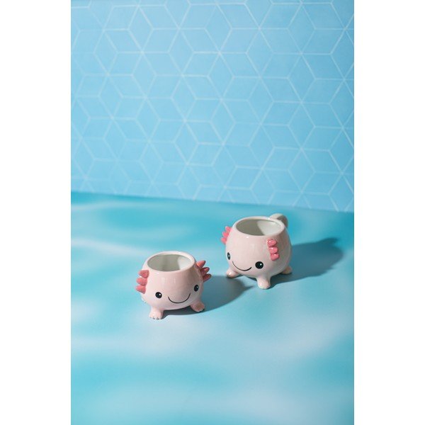 Svetloružový hrnček Axolotl – Sass & Belle-image-1
