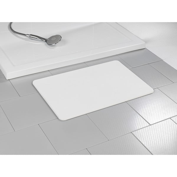 Biela kúpeľňová predložka z kremeliny 39x60 cm Simi – Wenko-image-3