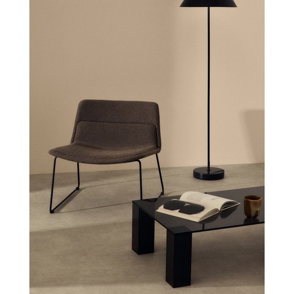 Hnedé kreslo Zahara – Kave Home-image-1