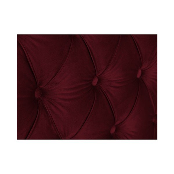 Červené čelo postele Mazzini Sofas, 140 × 120 cm-image-4